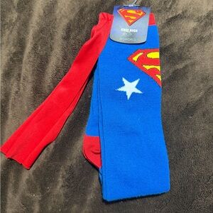 DC Comics Superman Knee High Socks - Red and Blue